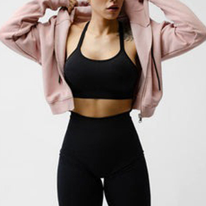 High Quality Wholesale New Design Custom Logo Streetwear Plain <b>Cropped</b> Streetwear Style Full <b>Zip</b> <b>up</b> Cotton Hoodie for Women's - Product Image 5