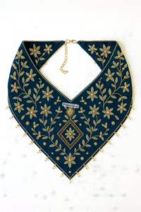 สร้อยคอผ้าพันคอแฟชั่นลายปักแบบราชวงศ์ เป็นมิตรกับสิ่งแวดล้อม ทำด้วยมือจากผ้าเครปสำหรับผู้หญิง - Product Image 6