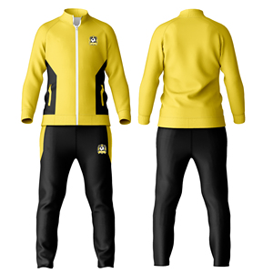 Ensemble de survêtement pour homme avec empiècements contrastés, veste et pantalon de jogging sportifs, vêtements de loisirs, vente en gros, logo personnalisé, qualité OEM, tendances - Product Image 1