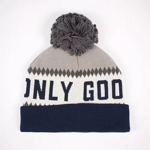 Gorro de Invierno Unisex Ajustable con Puño, Diseño 2026, Logotipo Bordado Personalizado del Equipo, 100% Acrílico, Tejido Plano, con Pompón Deportivo - Product Image 2