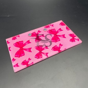 Nouvelle arrivée Carreau de cils durable avec nœud rose Carreaux de cils en acrylique de couleur et de design personnalisé Carreau de fabrication de cils en plaque - Product Image 5