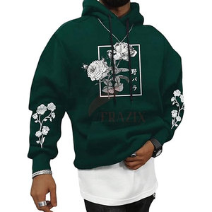 Ropa de invierno Casual Hombres Sudaderas con capucha de impresión 3D Color sólido Ropa de moda Sudaderas con capucha de impresión 3D para hombres - Product Image 1