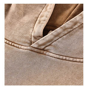 Sweat à capuche vintage surdimensionné en molleton de coton avec logo personnalisé pour hommes, hiver, galerie de peinture, éclaboussures de peinture, noir - Product Image 3