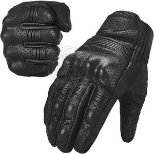 2024 Real Genuine <b>Leather</b> <b>Long</b> Motorcycle <b>Gloves</b> Unisex Racing Motorbike <b>Gloves</b> Outdoor Sports Breathable Waterproof - Product Image 1