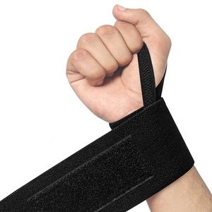 Correas de Muñeca Ajustables de Algodón para Levantamiento de Pesas con Logotipo Personalizado - Product Image 4