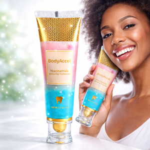 Pasta Dental Herbal con Niacinamida, Gel Blanqueador, Elimina Manchas de Café, Té y Humo, Aliento Fresco, Seguro para el Esmalte, Blanqueador, Sin Flúor - Product Image 1