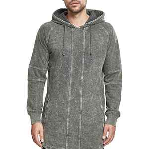 Premium Long Oversized Blank 370 Gramos Heavy Cotton Kangaroo Pocket Pullover Unisex Hombres Sudaderas con capucha personalizadas Fabricantes - Product Image 4