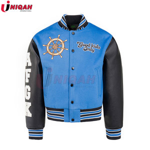 Blouson universitaire d'hiver en laine Melton haut de gamme pour homme – Confortable, respirant, brodé, personnalisable – Vêtement d'extérieur en gros - Product Image 4