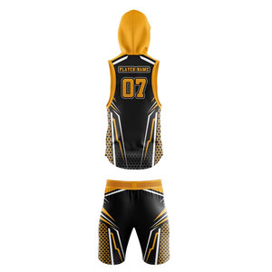 Nouveau design respirant imprimé par transfert de chaleur 7v7 ensembles uniformes de football grande taille logo personnalisé vêtements de sport - Product Image 6