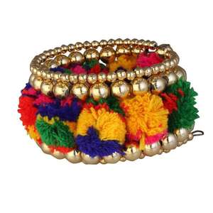 Urthn Gold Plated Multicolor Thread Fashion Bangles 1403312 Model-Versatile and Stylish <b>Kada</b> Design - Product Image 1