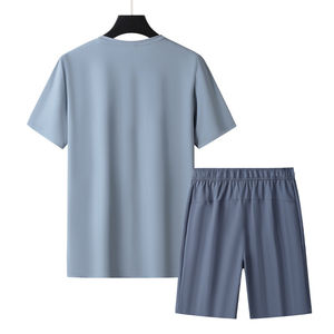 Ensemble de t-shirts à col rond pour hommes et shorts confortables, ensemble de shorts en gros, ensembles de survêtements, impression de logo personnalisée, broderie pour hommes - Product Image 5