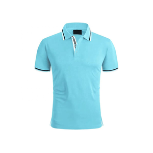 Camiseta de Manga Corta para Hombre, al por Mayor, de Alta Calidad, de Algodón y Poliéster, Tejido de Punto, Sólida, Casual, de Secado Rápido, Transpirable, Personalizable - Product Image 4