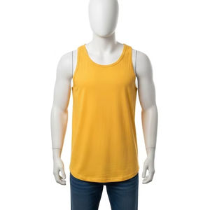 Plus Size Men Solid Tank <b>Top</b> Polyester Fabric Heat Transfer Print Casual Fitness Wear <b>Sleeveless</b> Gym Workout Active Gym <b>Top</b> Wear - Product Image 5
