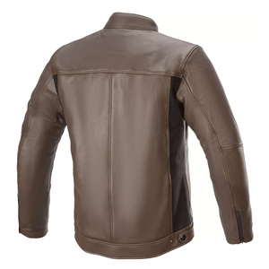 Classic Brown Genuine Leather High Performance Motorbike Jacket CE Approved Protections Racing Motorcycle Jacket For Men - Product Image 2