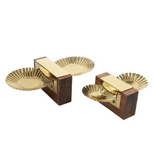 Plat de service décoratif en acier inoxydable 3 en 1, couleur argent, design moderne, écologique, finition brillante, aspect attrayant - Product Image 3