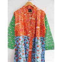Kimono de algodón Multicolor para mujer, ropa íntima, camisón, vestido de verano, albornoz