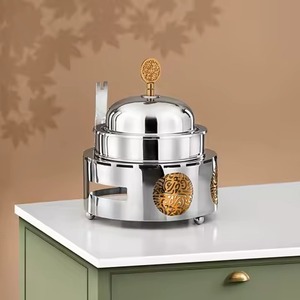 หม้อไฟดีไซน์ไม้แท้เคลือบเอนาเมล คุณภาพเยี่ยม รูปทรงกลม พร้อมฝาโลหะ - Product Image 2