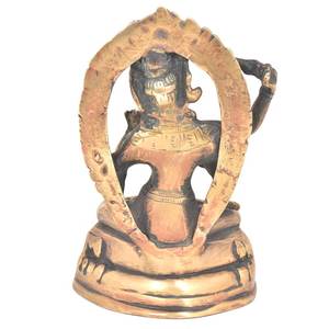 Escultura de Manjushri tibetano antiguo de latón indio hecha a mano, estatua de decoración para el hogar, artículos de regalo, tamaño: 20x12 cm SBB-241 - Product Image 4