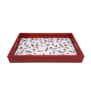 Bandeja cuadrada de hierro para servir, bandeja decorativa de Color verde brumoso para cocina y decoración de boda, hecha a mano, personalizada - Product Image 4