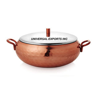 Marmite en or martelé, dernière collection, casserole design, vente chaude, nouveau réchaud à nourriture en métal de luxe - Product Image 3