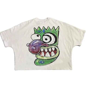 Nueva llegada Boxy T Shirt 100% Camiseta de algodón para hombres Loose fit impreso Trending Premium Quality Custom Men Boxy T Shirt - Product Image 4