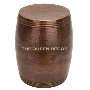 <b>Nesting</b> Round Side Accent End <b>Table</b> for Living Room with Metal & Engineered <b>Glass</b> Tabletop and Metal Frame Design - Product Image 2