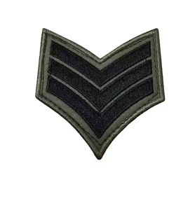Insignia de Chevron de uniforme de alta calidad para parches bordados decorativos de atuendo formal y adornos de insignias Servicio OEM - Product Image 6