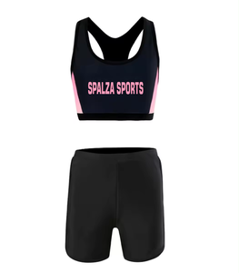 Diseño transpirable Sujetador de mujer Deportes Fitness Yoga Wear Sujetador atlético y pantalones cortos Conjuntos de 2 piezas Traje personalizado conjunto de ropa de gimnasio para mujer - Product Image 1