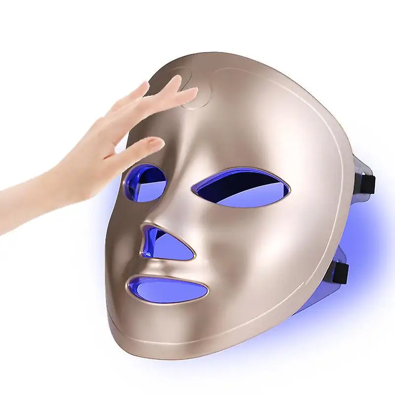 Wireless LED Mask Beauty Skin Photon juvenation 7 colori Mask rughe Acne Skin Whitening LED Lamp Treatment