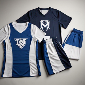 Ensembles de shorts d'uniforme de basket-ball à col en V personnalisés pour dames vêtements de sport maillot de basket-ball ensembles de shorts de football pour femmes chemise à manches courtes - Product Image 5