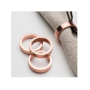 Anneau de serviette plaqué argent fait à la main, emballage personnalisé et échantillon de Logo disponible, utilisation de luxe - Product Image 2