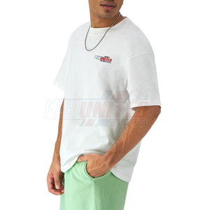 Camiseta de algodón 100% para hombre a la moda, ajuste holgado, Color sólido, hombro caído, estilo callejero - Product Image 2