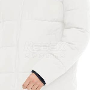 Veste d'hiver rembourrée pour hommes sur mesure en gros avec col à capuche au design unique et position du logo avant - Product Image 6