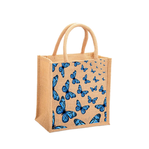 Bolso de compras de yute respetuoso con el medio ambiente con buena impresión con asa acolchada tejida precio comparativo - Product Image 1