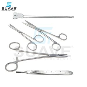 Kit básico de cirugía menor de la mejor calidad, 13 Uds., caja de acero inoxidable, instrumentos quirúrgicos de SUAVE SURGICAL INSTRUMENTS - Product Image 3