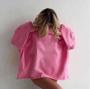 Vente en gros Sweat-shirt à col roulé surdimensionné avec logo personnalisé Dernier design Grande taille Couleur unie pour femmes - Product Image 5