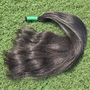 ผมต่อแบบ Double Drawn แท้ 100% เกรดพรีเมียม หรูหรา ผมอินโดนีเซีย ปลายผมหนา ไม่ผ่านการแปรรูป แบบเป็นมัด - Product Image 1