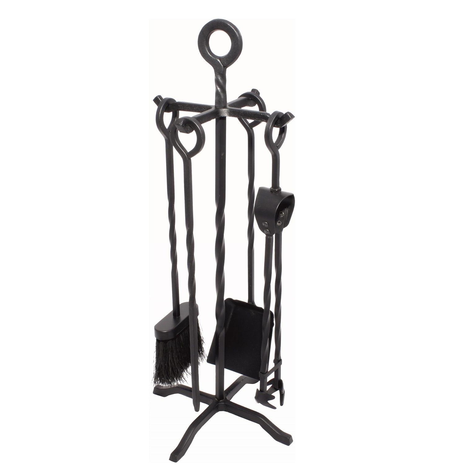 AB Tools Gerade Scheitelzange Aus Gusseisen – 34 Cm, Für Kamin, Holz & Kohle, Robuste Feuerzange