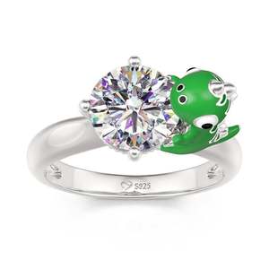 Jeulia Hug Me Adjustable Rose Gold Plated <b>Cartoon</b> Dinosaur <b>Ring</b> - Product Image 3