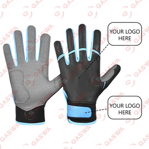 Guantes de bateo de béisbol de cuero personalizados antideslizantes para jugadores de equipo profesional protección de manos guantes de béisbol cómodos - Product Image 6