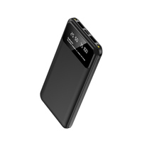 Batterie externe portable ultra-mince haute capacité 10000 mAh 22,5 W 5 A avec affichage LED, double sortie USB Type-C et entrée Micro USB rapide