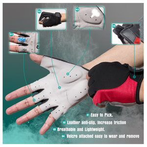 Nuevo diseño, guantes de ciclismo antideslizantes de medio dedo, equipo de entrenamiento de Fitness transpirable, impermeable para entrenamiento deportivo de verano al aire libre - Product Image 6