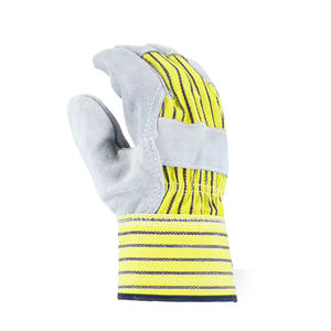 Factory Made Solid Color Working Gloves High Quality Best Selling Non-slip Leather Made Working Gloves <b>Safety</b> Working Gloves - Product Image 1