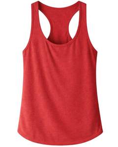 Débardeur dos nageur rouge personnalisé pour femme, sans manches, col rond, extensible et doux, pour l'entraînement, le fitness, la gym, l'été, vêtement de sport décontracté - Product Image 1