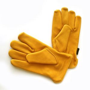Guantes de cuero de vaca antideslizantes duraderos, guantes de seguridad genuinos para hombres y mujeres, guantes de seguridad de trabajo de cuero, industria del cuero - Product Image 2
