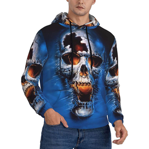 Sudadera con Capucha de Algodón Bordada con Apliques Desgastados Personalizados de Alta Calidad, Sudadera Corta Holgada con Cierre y Lavado Ácido para Hombre - Product Image 1