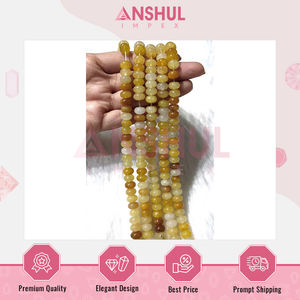 Qualité supérieure Vente en gros en forme de rondelle Aventurine jaune Brins de perles vibrantes pour la fabrication de bijoux uniques et luxueux - Product Image 2
