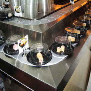 Assiette de service à sushi en mélamine de 5,5 pouces pour les applications de vaisselle commerciale - Product Image 5