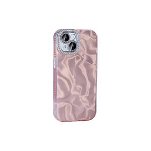 Funda de Silicona Rosa de Lujo para iPhone 15 Plus con Diamantes de Imitación, Antigolpes, Diseño de Airbag, Protectora para 11 Pro 14 Plus - Product Image 2