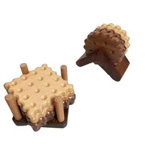 Juego de posavasos de madera hechos a mano con aspecto de diseñador Superior, alfombrillas decorativas de corcho de diseño Simple, manteles individuales de estilo clásico, regalo perfecto - Product Image 3